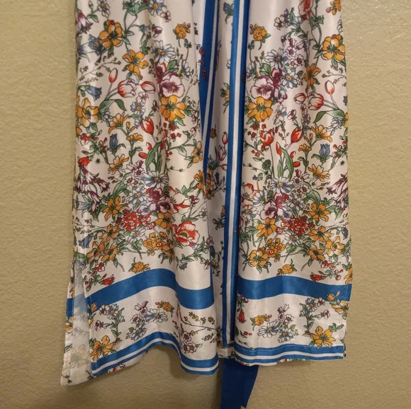 Modcloth Satin Floral Sunlit Reverie Dress Belted - Picture 5 of 6